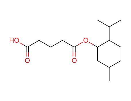 Molecular Structure of 406179-70-2 (Pentanedioic acid, mono[5-methyl-2-(1-methylethyl)cyclohexyl] ester)