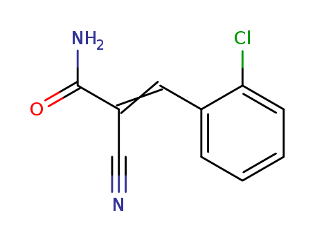 3-(2-chlorophenyl)-2-cyano-prop-2-enamide cas  3533-10-6