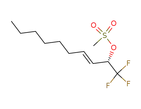 Molecular Structure of 320776-89-4 ((1S)-1-(trifluoromethyl)-(2E)-nonenyl methanesulfonate)
