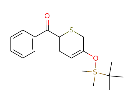 2-benzoyl-3,6-dihydro-5-<<dimethyl(1,1-dimethylethyl)silyl>oxy>-2H-thiopyran