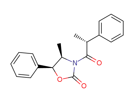 Molecular Structure of 198344-47-7 (2-Oxazolidinone, 4-methyl-3-[(2R)-1-oxo-2-phenylpropyl]-5-phenyl-,
(4R,5S)-)