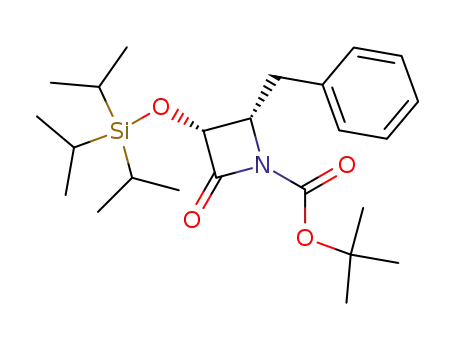 (2S,3R)-2-Benzyl-4-oxo-3-triisopropylsilanyloxy-azetidine-1-carboxylic acid tert-butyl ester