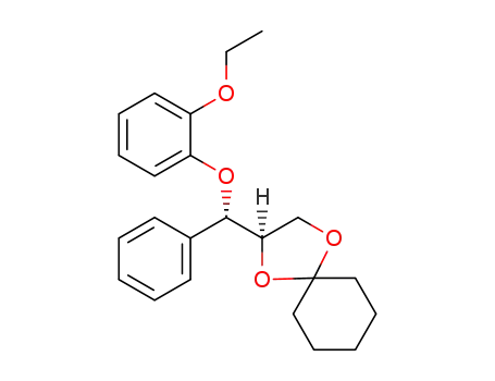 Molecular Structure of 1452772-75-6 ((2R,3S)-3-(2-ethoxyphenoxy)-1,2-O-cyclohexylidene-3-phenylpropane)