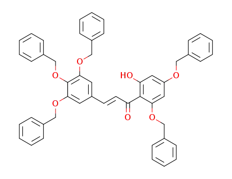 2-Propen-1-one,
1-[2-hydroxy-4,6-bis(phenylmethoxy)phenyl]-3-[3,4,5-tris(phenylmethoxy
)phenyl]-, (2E)-