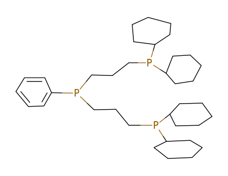 Molecular Structure of 70786-89-9 (Phosphine, bis[3-(dicyclohexylphosphino)propyl]phenyl-)