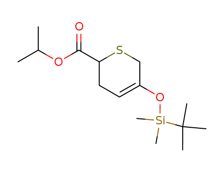Molecular Structure of 80737-90-2 (2H-Thiopyran-2-carboxylic acid,
5-[[(1,1-dimethylethyl)dimethylsilyl]oxy]-3,6-dihydro-, 1-methylethyl ester)