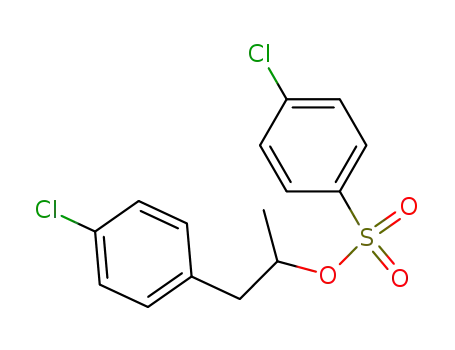 Molecular Structure of 134906-56-2 (4-Chloro-benzenesulfonic acid 2-(4-chloro-phenyl)-1-methyl-ethyl ester)