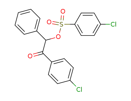 Molecular Structure of 39503-77-0 (4-Chloro-benzenesulfonic acid 2-(4-chloro-phenyl)-2-oxo-1-phenyl-ethyl ester)