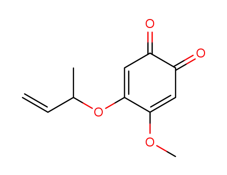 3,5-Cyclohexadiene-1,2-dione, 4-methoxy-5-[(1-methyl-2-propenyl)oxy]-
