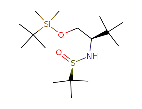 (R<sub>S</sub>,1R)-2-methylpropane-2-sulfinic acid [1-((tert-butyldimethylsilanyloxy)methyl)-2,2-dimethylpropyl]amide