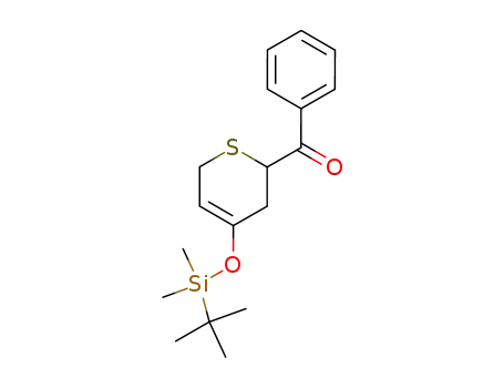 2-benzoyl-3,6-dihydro-4-<<dimethyl(1,1-dimethylethyl)silyl>oxy>-2H-thiopyran