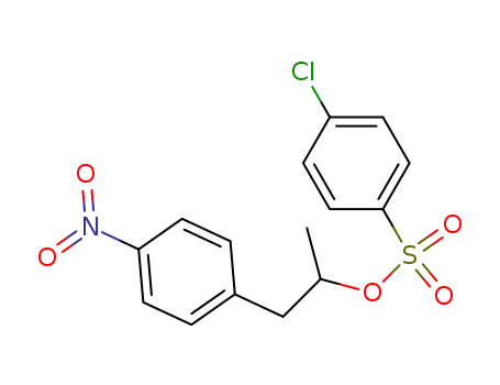Molecular Structure of 134906-59-5 (4-Chloro-benzenesulfonic acid 1-methyl-2-(4-nitro-phenyl)-ethyl ester)