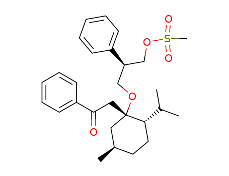 Methanesulfonic acid (R)-3-[(1R,2S,5R)-2-isopropyl-5-methyl-1-(2-oxo-2-phenyl-ethyl)-cyclohexyloxy]-2-phenyl-propyl ester