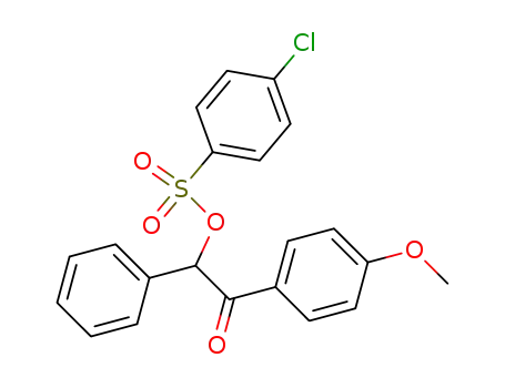 Molecular Structure of 39503-74-7 (4-Chloro-benzenesulfonic acid 2-(4-methoxy-phenyl)-2-oxo-1-phenyl-ethyl ester)