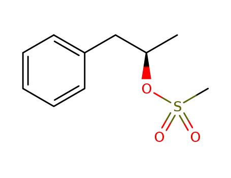 Molecular Structure of 1309251-32-8 ((R)-1-phenylpropanyl-2-yl methansulfonate)