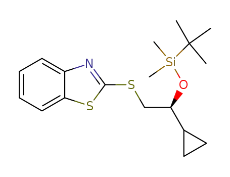 2-{[(1S)-2-[(tert-butyldimethylsilyl)oxy]-2-cyclopropylethyl]sulfanyl}-1,3-benzothiazole