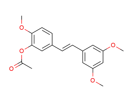 Molecular Structure of 108957-76-2 (1,3-dimethoxy-5-[(E)-3-acetoxy-4-methoxystyryl]benzene)