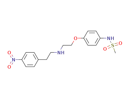 Molecular Structure of 767618-90-6 (<i>N</i>-(4-{2-[2-(4-nitro-phenyl)-ethylamino]-ethoxy}-phenyl)-methanesulfonamide)