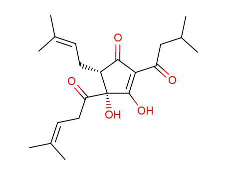 2-Cyclopenten-1-one, 3,4-dihydroxy-5-(3-methyl-2-butenyl)-2-(3-methyl-1-oxobutyl)-4-(4-methyl -1-oxo-3-pentenyl)-, (4R,5S)- CAS No  1534-03-8