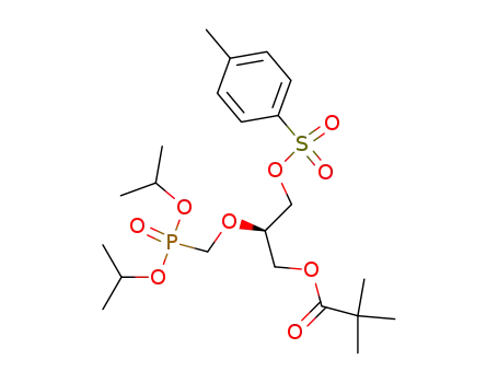 (R)-2-<bis(2-propyl)phosphonomethyl>-3-ytimethylacetyl-1,2,3-propanetriol 1-p-toluenesulfonate