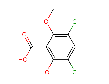 acide dichloro-3,5-hydroxy-2-methoxy-6-methyl-4-benzoique