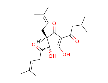 3,4-dihydroxy-2-(3-methylbutanoyl)-5-(3-methylbut-2-enyl)-4-(4-methylpent-3-enoyl)cyclopent-2-en-1-one