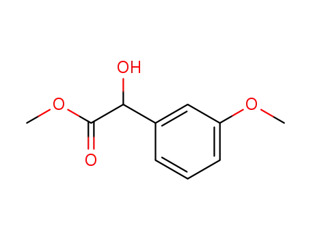 Molecular Structure of 54845-40-8 (α-Hydroxy-3-methoxybenzeneacetic acid methyl ester)