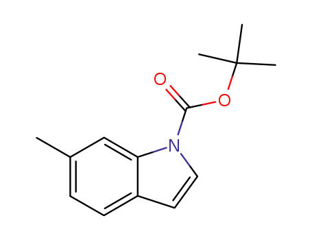Molecular Structure of 127956-24-5 (1-BOC-6-methylindole)