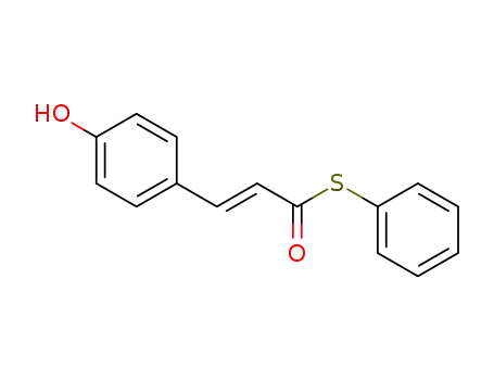 2-Propenethioic acid, 3-(4-hydroxyphenyl)-, S-phenyl ester
