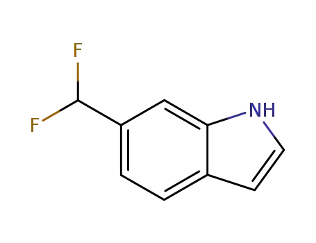 Molecular Structure of 127956-27-8 (6-(difluoromethyl)indole)