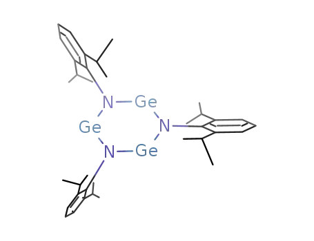 Molecular Structure of 126423-24-3 ({(2,6-i-PrC<sub>6</sub>H<sub>3</sub>)3-germazene})