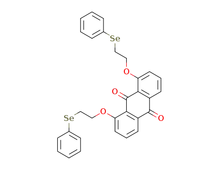 Molecular Structure of 1432067-68-9 (1,8-bis(2-phenylselenoethoxy)anthracene-9,10-dione)