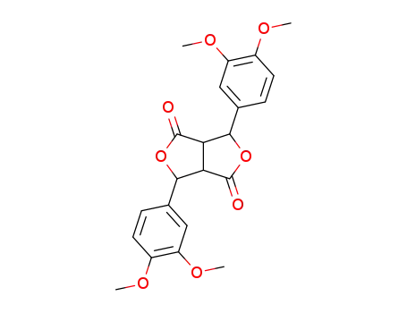 Molecular Structure of 60031-92-7 (1H,4H-Furo[3,4-c]furan-1,4-dione,
3,6-bis(3,4-dimethoxyphenyl)tetrahydro-)