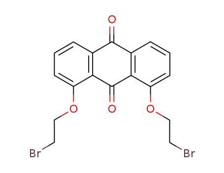 Molecular Structure of 69595-68-2 (9,10-Anthracenedione, 1,8-bis(2-bromoethoxy)-)