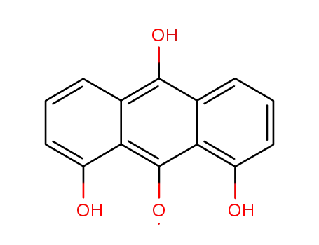 Molecular Structure of 121151-81-3 (1,8-dihydroxy-9,10-anthraquinone semiquinone)