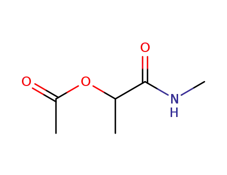 Molecular Structure of 5450-85-1 (1-(methylamino)-1-oxopropan-2-yl acetate)