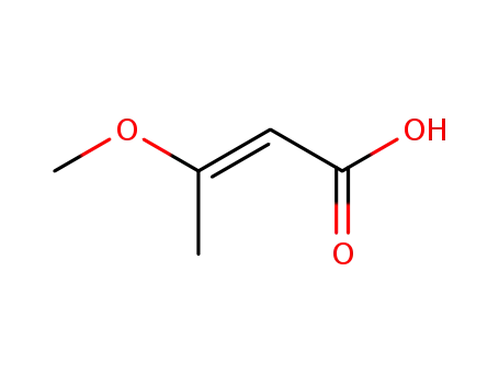 Molecular Structure of 67107-76-0 (3-methoxy-2-Butenoic acid)