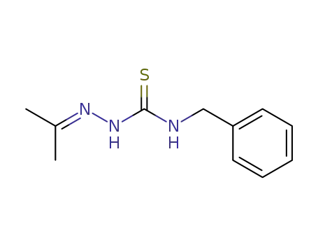 Molecular Structure of 96662-11-2 (Hydrazinecarbothioamide, 2-(1-methylethylidene)-N-(phenylmethyl)-)