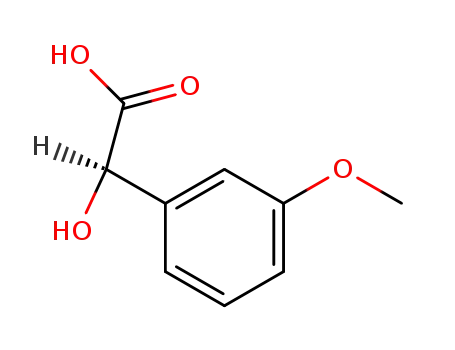 Molecular Structure of 32174-39-3 ((R)-m-Methoxymandelic acid)