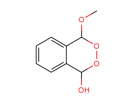 Molecular Structure of 15158-33-5 (4-Methoxy-1,4-dihydro-2,3-benzodioxin-1-ol)