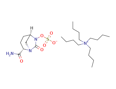 1-Butanaminium, N,N,N-tributyl-, (1R,2S,5R)-2-(aminocarbonyl)-7-oxo-1,6-diazabicyclo[3.2.1]oct-6-yl sulfate