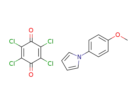 Molecular Structure of 20484-57-5 (Chloranil-1-(p-Methoxyphenyl)-pyrrol-Komplex)