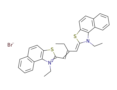 1-Ethyl-2-(2-((1-ethylnaphtho(1,2-d)thiazol-2(1H)-ylidene)methyl)-1-buten-1-yl)naphtho(1,2-d)thiazolium bromide