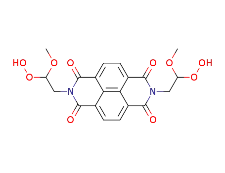 Molecular Structure of 133503-07-8 (N,N'-bis(2-hydroxyperoxy-2-methoxyethyl)-1,4,5,8-naphthalenetetracarboxylic diimide)