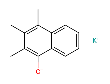 Molecular Structure of 144084-33-3 (1-Naphthalenol, 2,3,4-trimethyl-, potassium salt)
