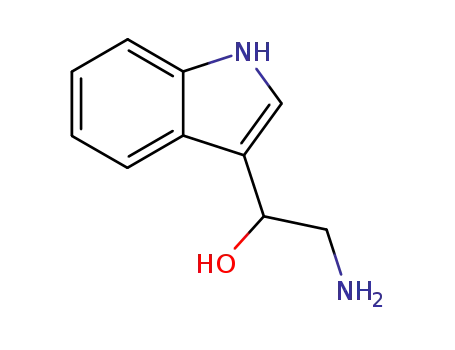 Molecular Structure of 46168-27-8 (2-amino-1-(1H-indol-3-yl)ethanol)