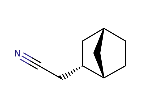 Molecular Structure of 64118-09-8 (Bicyclo[2.2.1]heptane-2-acetonitrile)