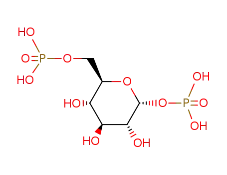 Molecular Structure of 10139-18-1 (alpha-D-glucose 1,6-bis(dihydrogen phosphate))