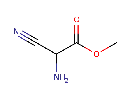 Molecular Structure of 52486-70-1 (Acetic acid, aminocyano-, methyl ester)