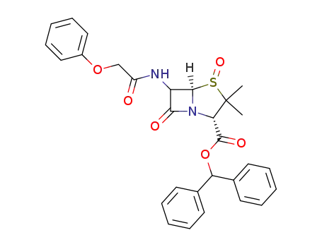 (2S,5β)-2β-(ジフェニルメトキシカルボニル)-3,3-ジメチル-7-オキソ-6α-(フェノキシアセチルアミノ)-4-チア-1-アザビシクロ[3.2.0]ヘプタン4-オキシド